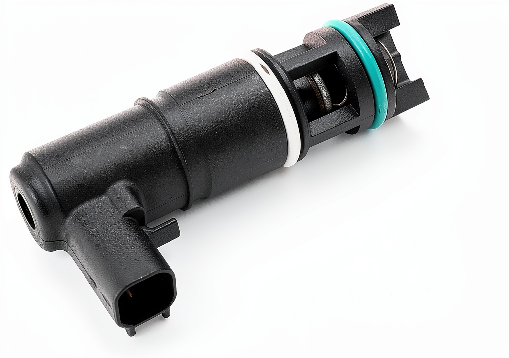 Installing GM Genuine Parts Canister Purge Control Solenoid Metal on a wooden workbench