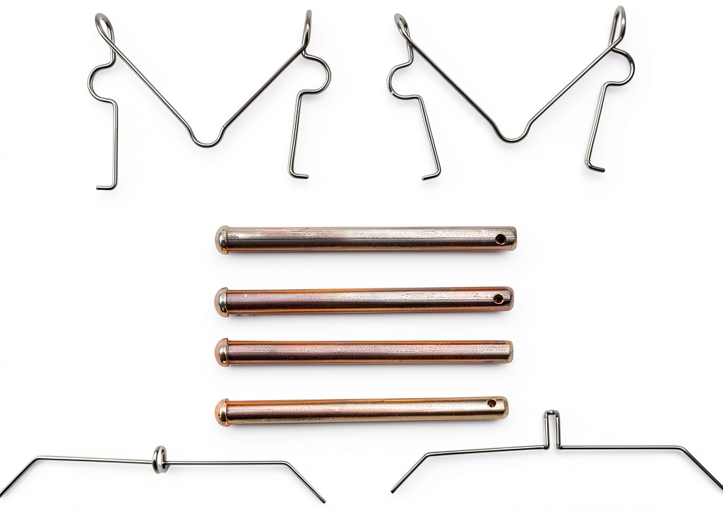 Installing PartCatalog Front Brake Hardware Kit for Automotive on a wooden workbench