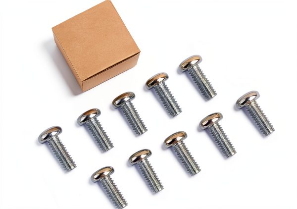 FOVPLUE Front Brake Disc Rotor Hardware Kit Chrome Steel-6