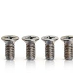 Dewkou Stainless Steel Rotor Set Screws Flat Head 4pcs-0