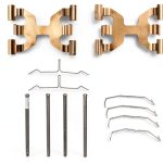 Dynamic Friction Front Disc Brake Hardware Kit Model 340-63066 Chrome-0