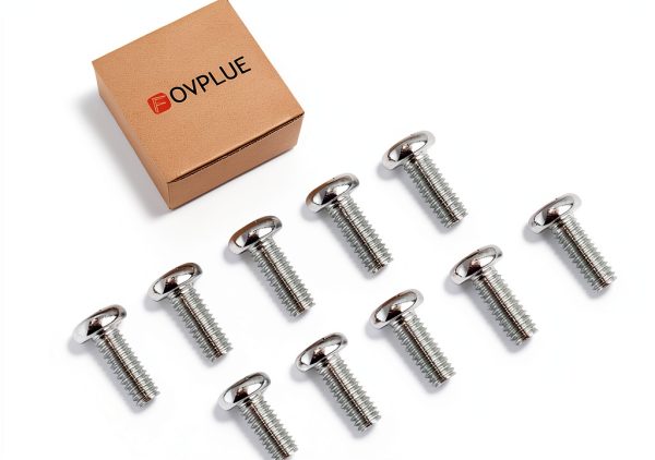 Rear Brake Disc Rotor Hardware Kit FOVPLUE Chrome 3/8-16 Bolts-6
