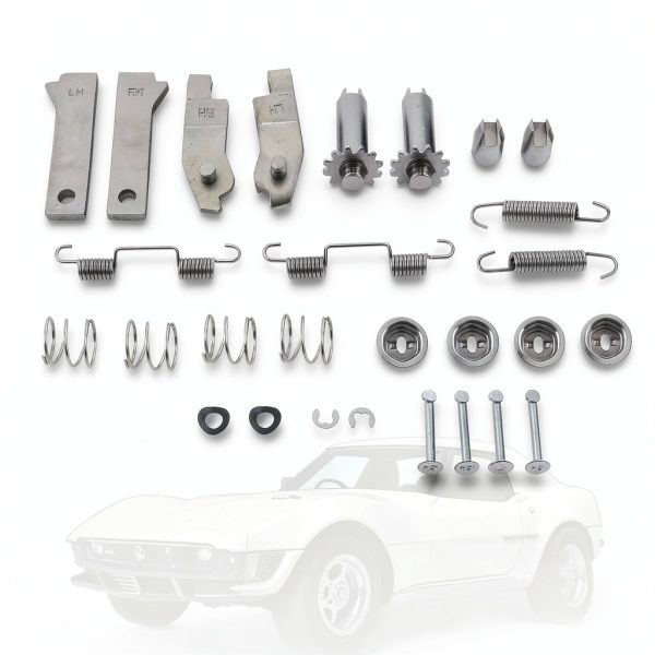 Corvette Parking Brake Hardware Kit RALBDX Polished Finish-1