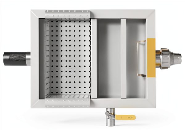 Grease Trap DYNAMI 8-10Lbs Stainless Steel Interceptor Auto Shutoff-4
