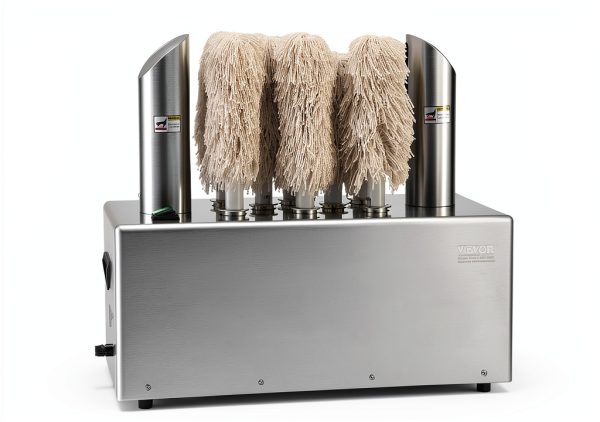 Wine Glass Polisher Machine VEVOR 8‑Brush 660 Cups/H Commercial-8