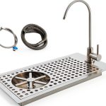 Glass Rinser Cup Washer, Commercial 304 Stainless Steel Pitcher Rinser with Faucet and Multi Angle Cleaning Nozzle for Bar, Cafe, Restaurant, Hotel, Home-0