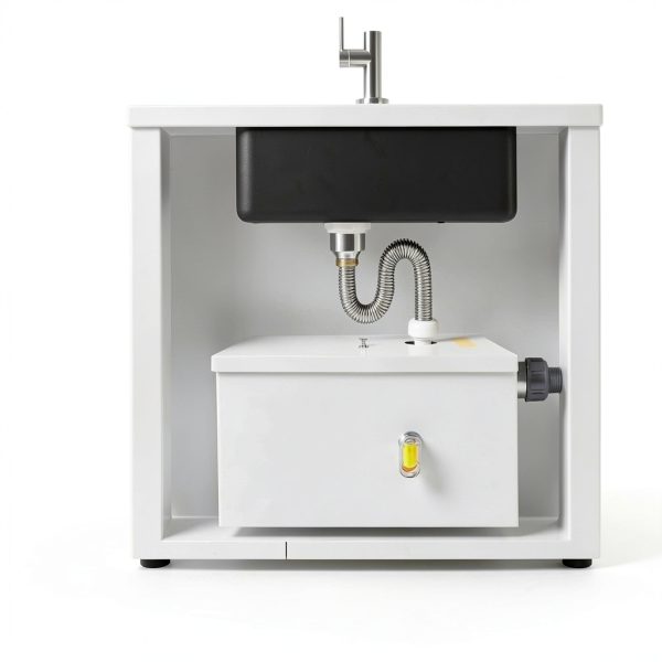 Grease Trap DYNAMI 8-10Lbs Stainless Steel Interceptor Auto Shutoff-1