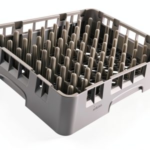 Cambro PR314 9x9 Soft Gray Polypropylene Peg Rack for Dishwashers-0