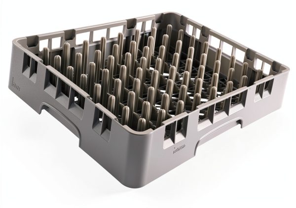 Cambro PR314 9x9 Soft Gray Polypropylene Peg Rack for Dishwashers-0