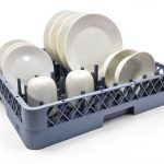 Peg Plate Rack Dishwasher Farag Janitorial Gray Polypropylene-0