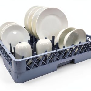 Peg Plate Rack Dishwasher Farag Janitorial Gray Polypropylene-0