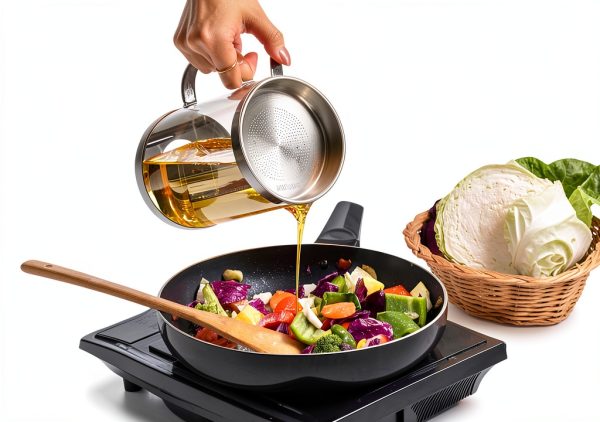 Premium Bacon Grease Saver with Strainer - Large 1.5L Grease Container for Kitchen with Stainless Steel Filter, Used Oil Storage & Bacon Drippings Keeper (50oz, Borosilicate Glass, Non-Slip Base)-2