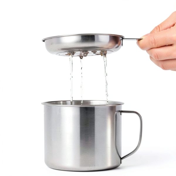 Grease Container with Fine Mesh Strainer, Lid and Easy-Grip Handle (1 L)-2